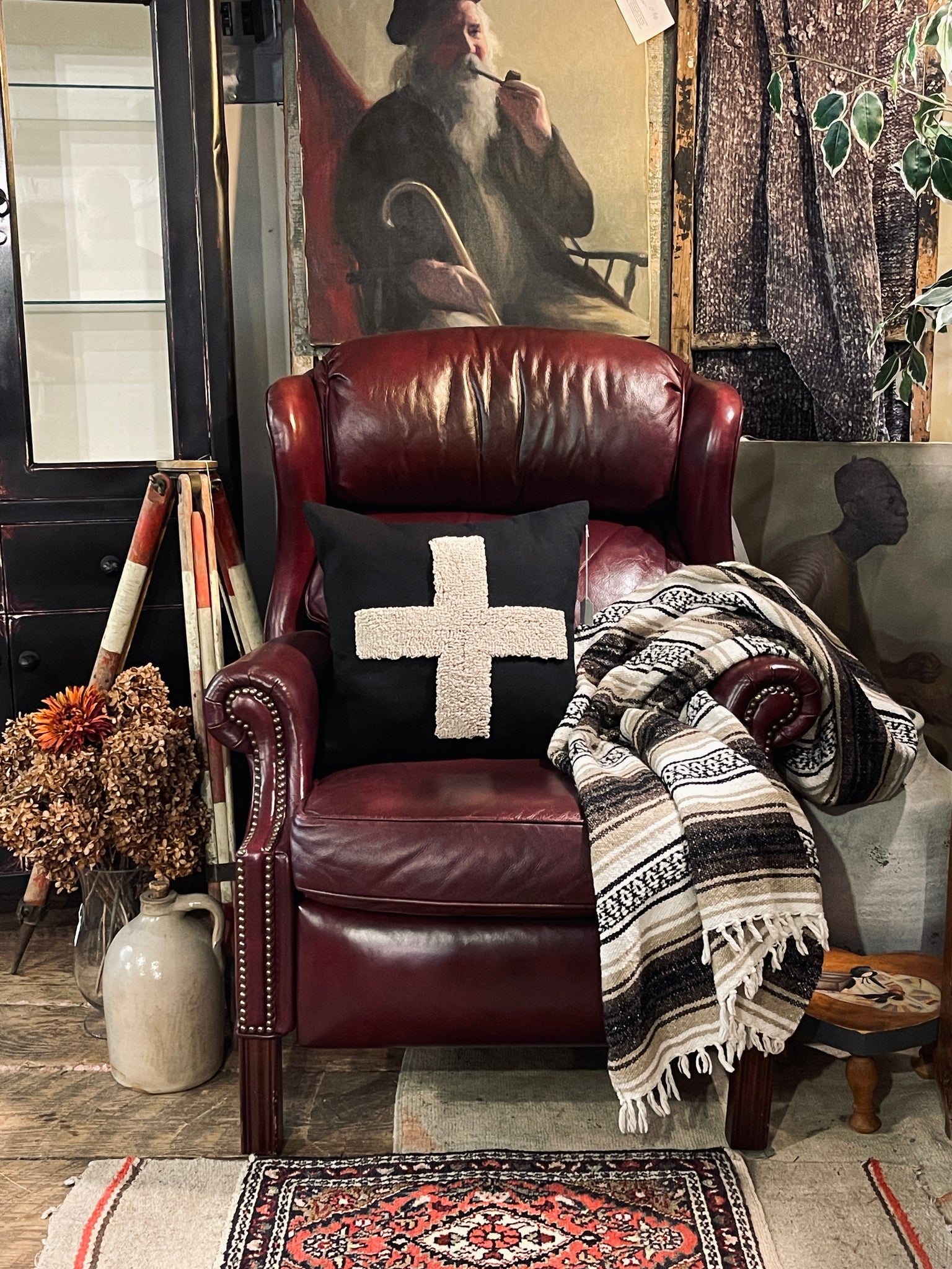 Bradington Young Chippendale Hi-Leg Recliner