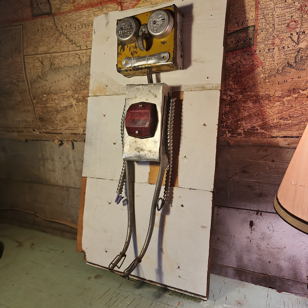 Handcrafted Metal Robot Folk Art Sculpture - 8 – Artwork by The Olde 1840