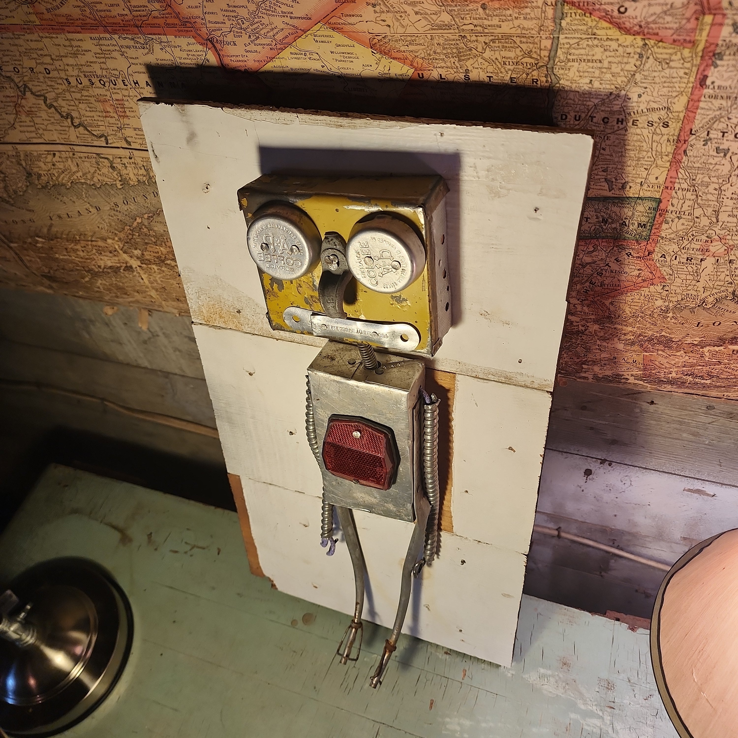 Handcrafted Metal Robot Folk Art Sculpture - 8 – Artwork by The Olde 1840