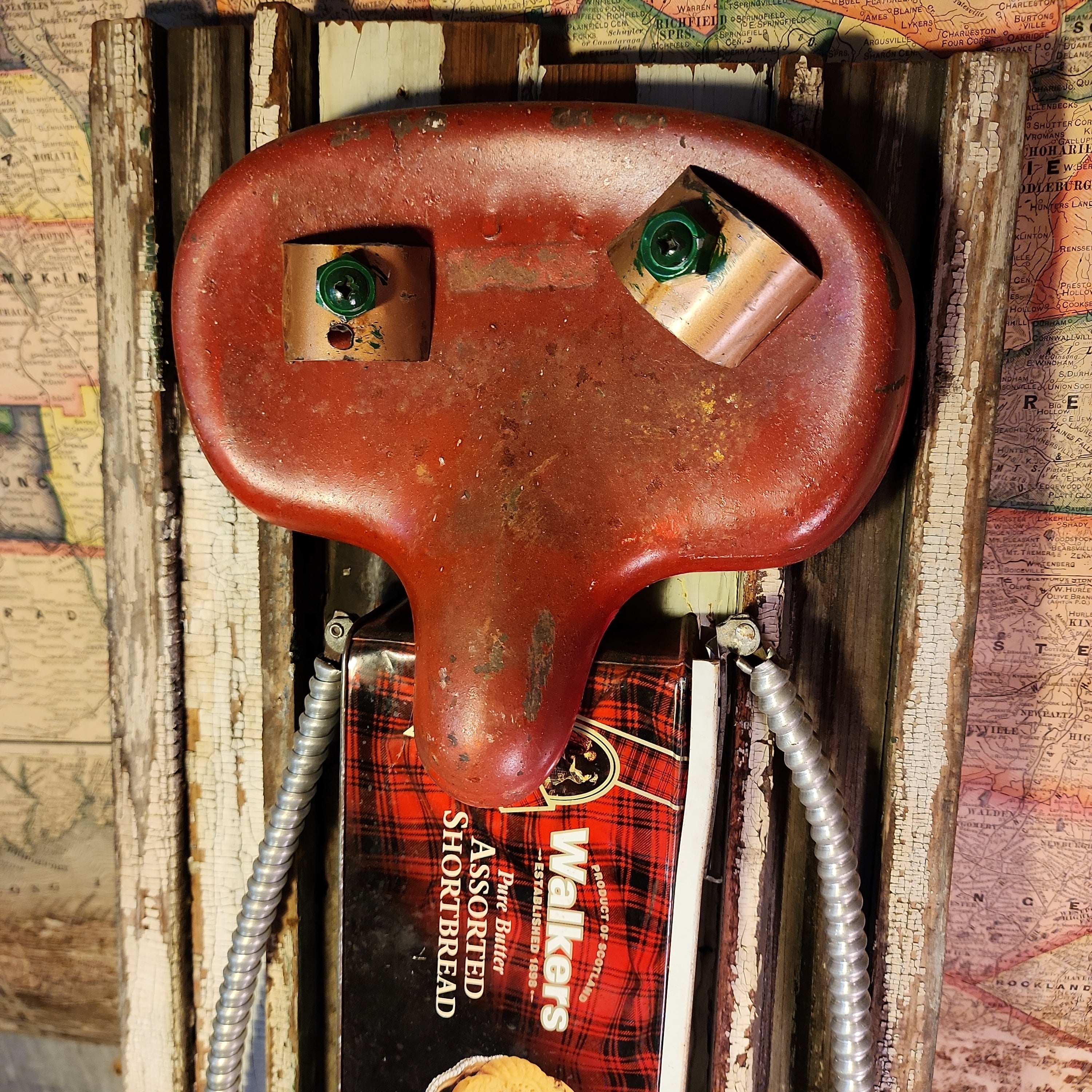 Handcrafted Metal Robot Folk Art Sculpture - 10 – Artwork by The Olde 1840