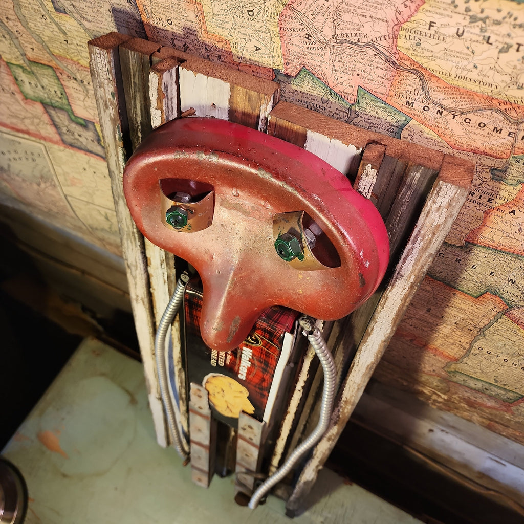 Handcrafted Metal Robot Folk Art Sculpture - 10 – Artwork by The Olde 1840