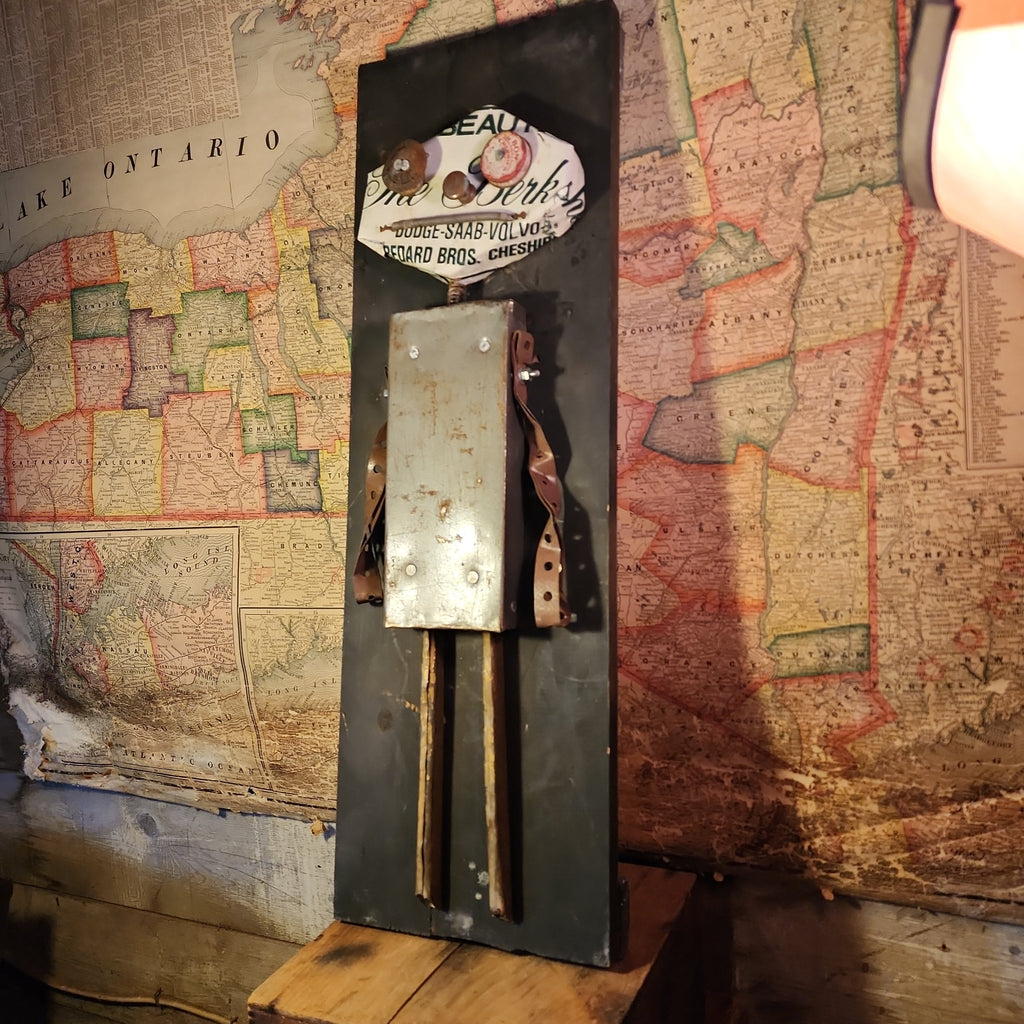 Handcrafted Metal Robot Folk Art Sculpture - 11 – Artwork by The Olde 1840