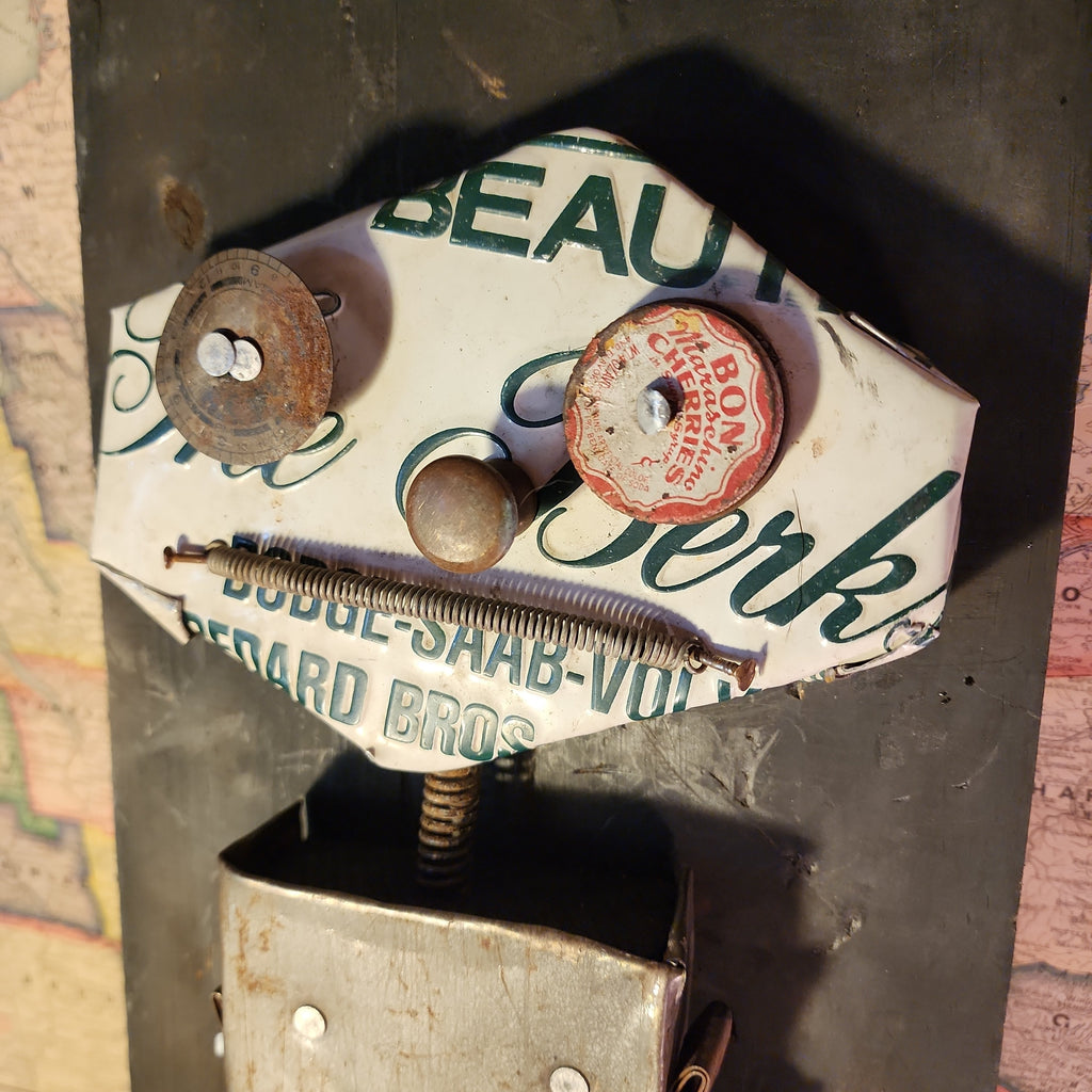 Handcrafted Metal Robot Folk Art Sculpture - 11 – Artwork by The Olde 1840