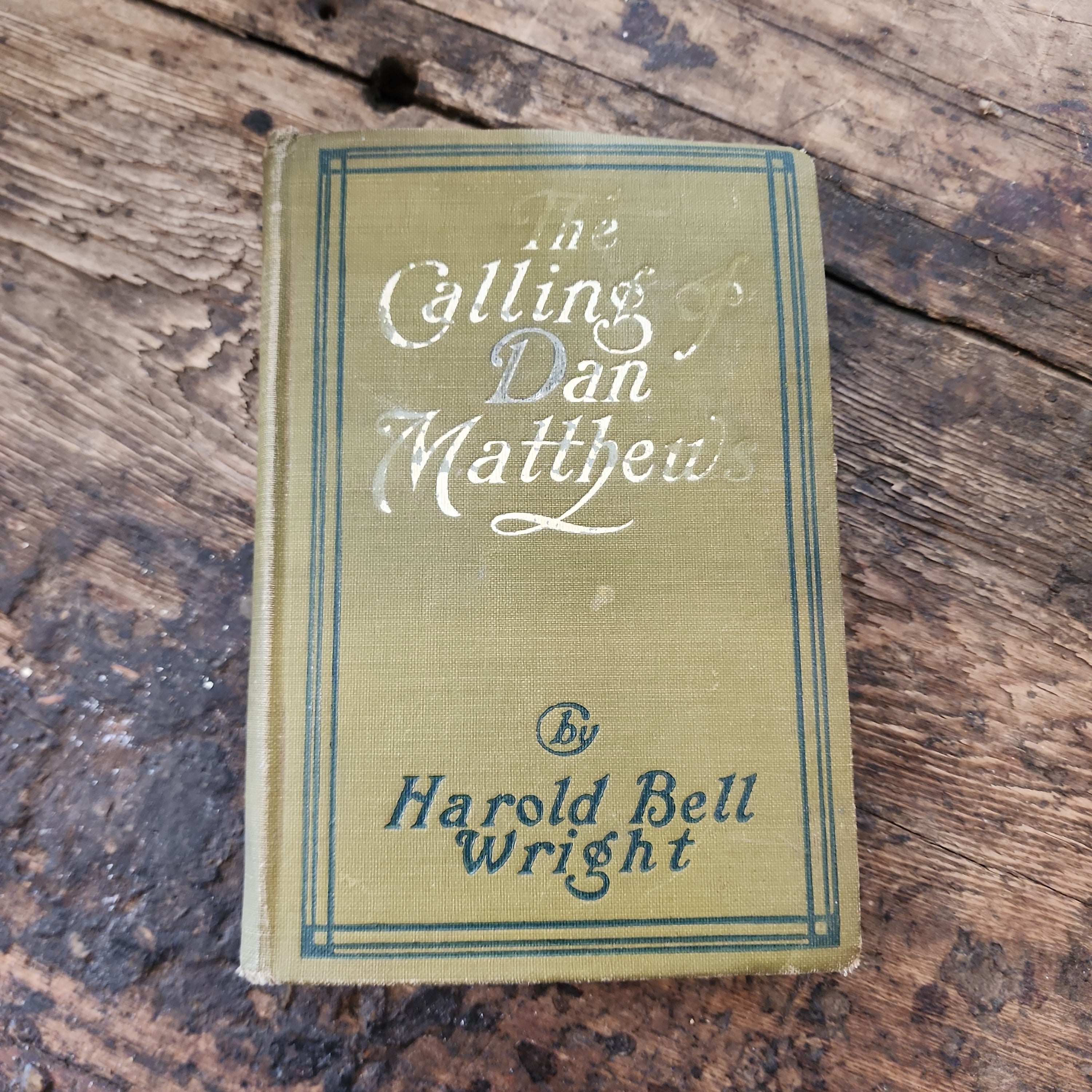 1909 hardcover book showing worn vintage binding | The Olde 1840