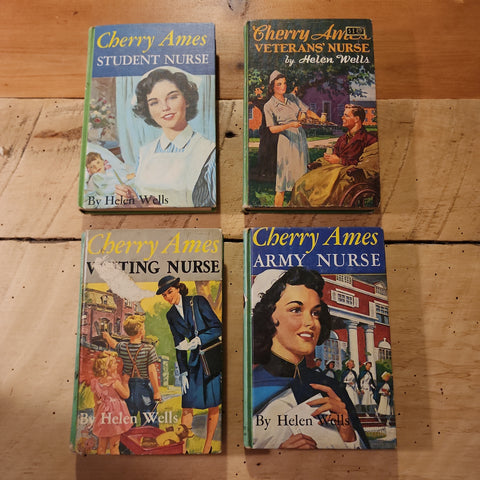 Vintage 1943 Cherry Ames Nurse Set of 4