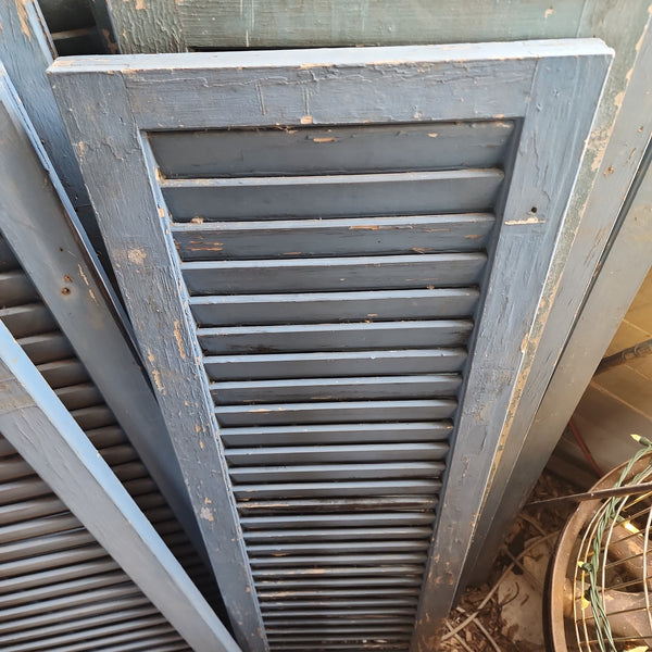 Vintage Blue Wood Shutters