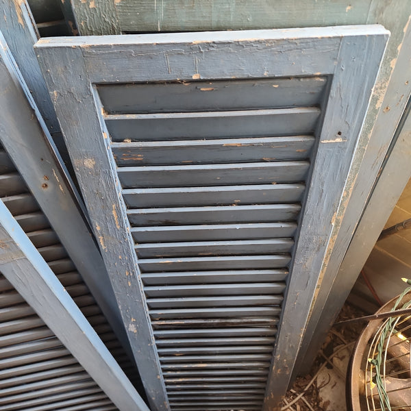 Vintage Blue Wood Shutters