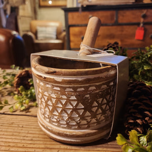 Wood Mortar and Pestle by The Mango Tree