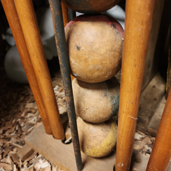 Vintage Solid Wood Croquet Set