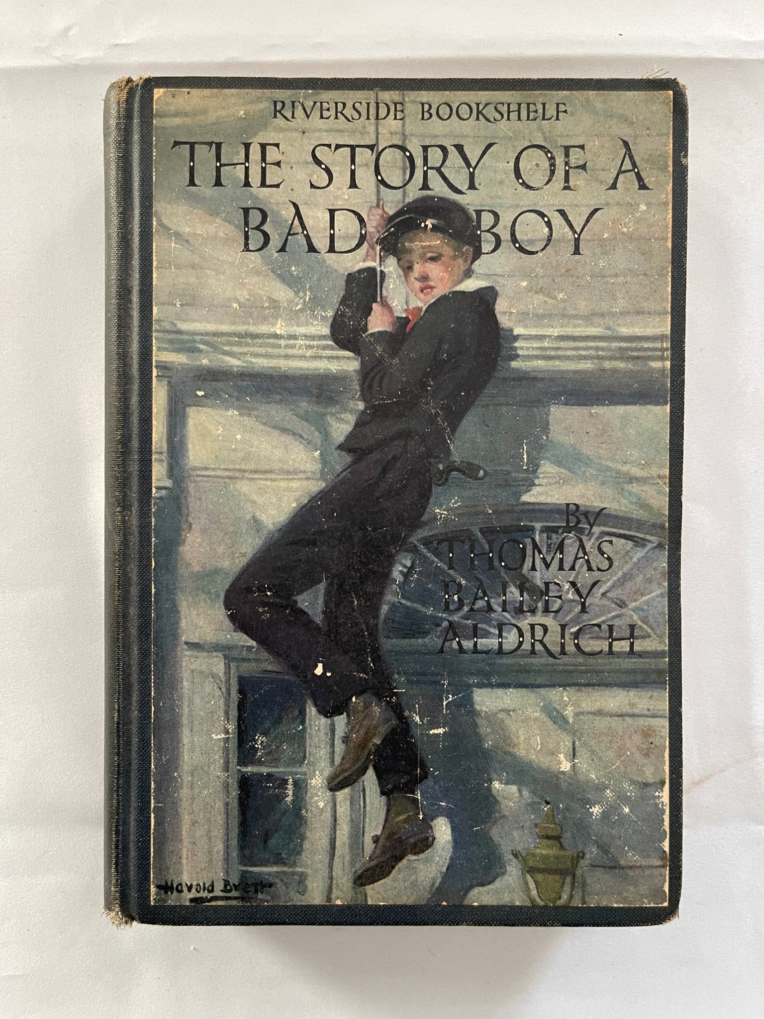 1923 vintage copy of The Story of a Bad Boy by Thomas Bailey Aldrich with illustrated cover. – Books by The Olde 1840
