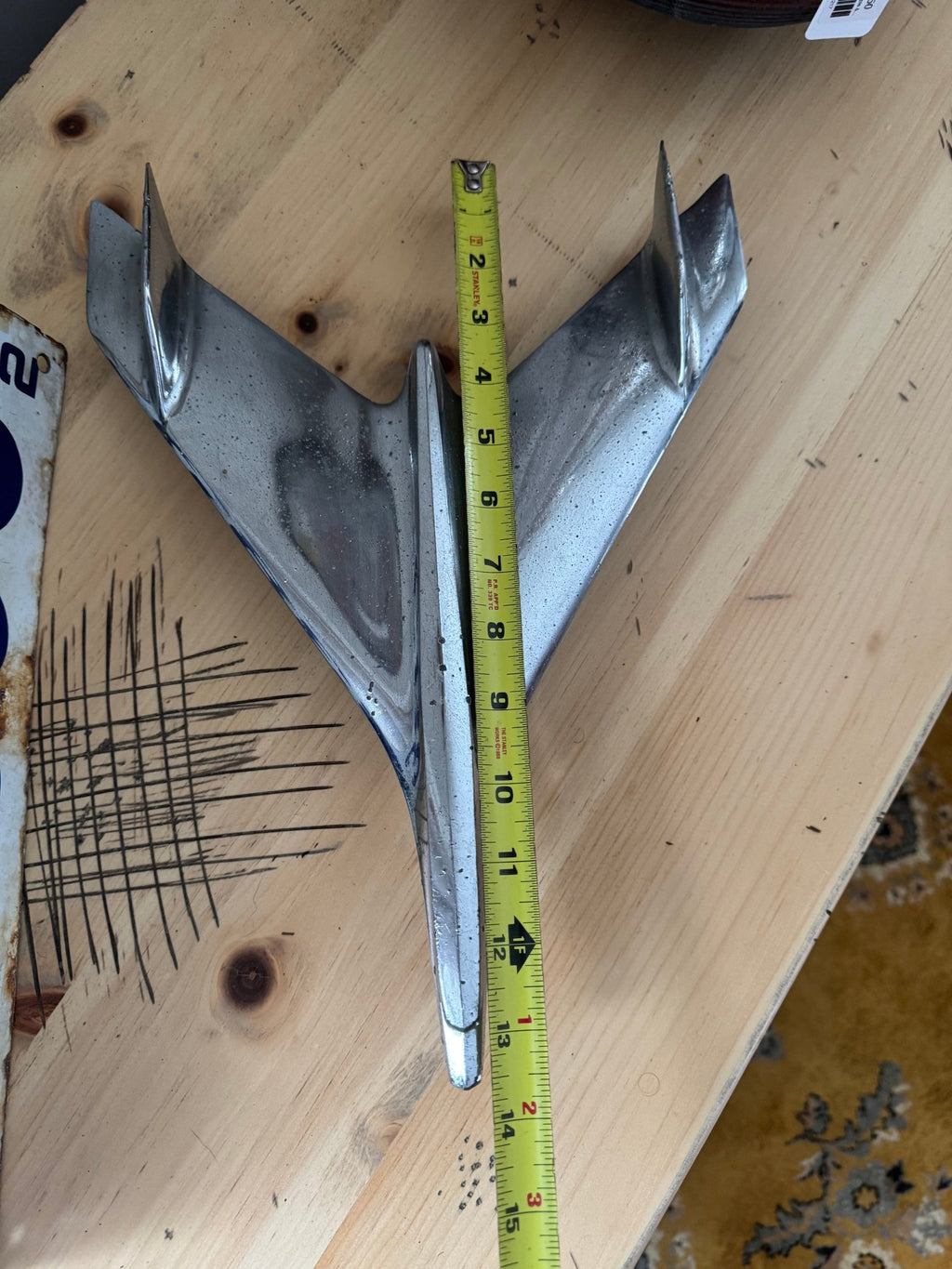 1956 Chevrolet Bel Air Jet Bird Hood Ornament OEM Chevy original 3731752C - 2 Rare – Decor by The Olde 1840