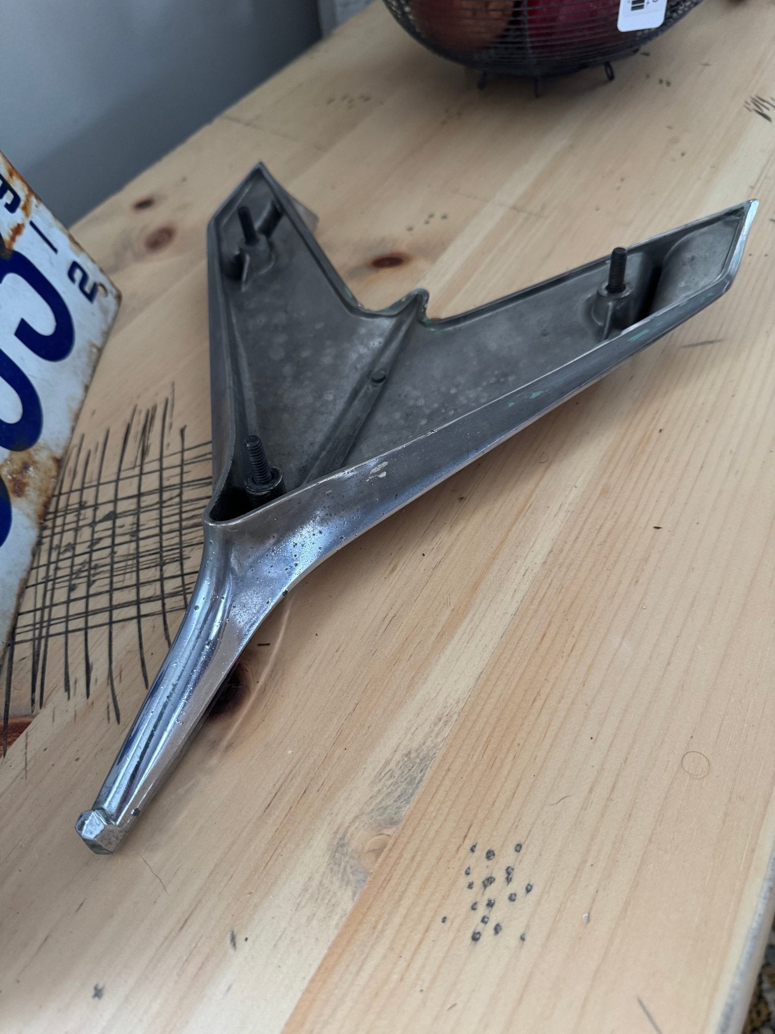 1956 Chevrolet Bel Air Jet Bird Hood Ornament OEM Chevy original 3731752C - 2 Rare – Decor by The Olde 1840