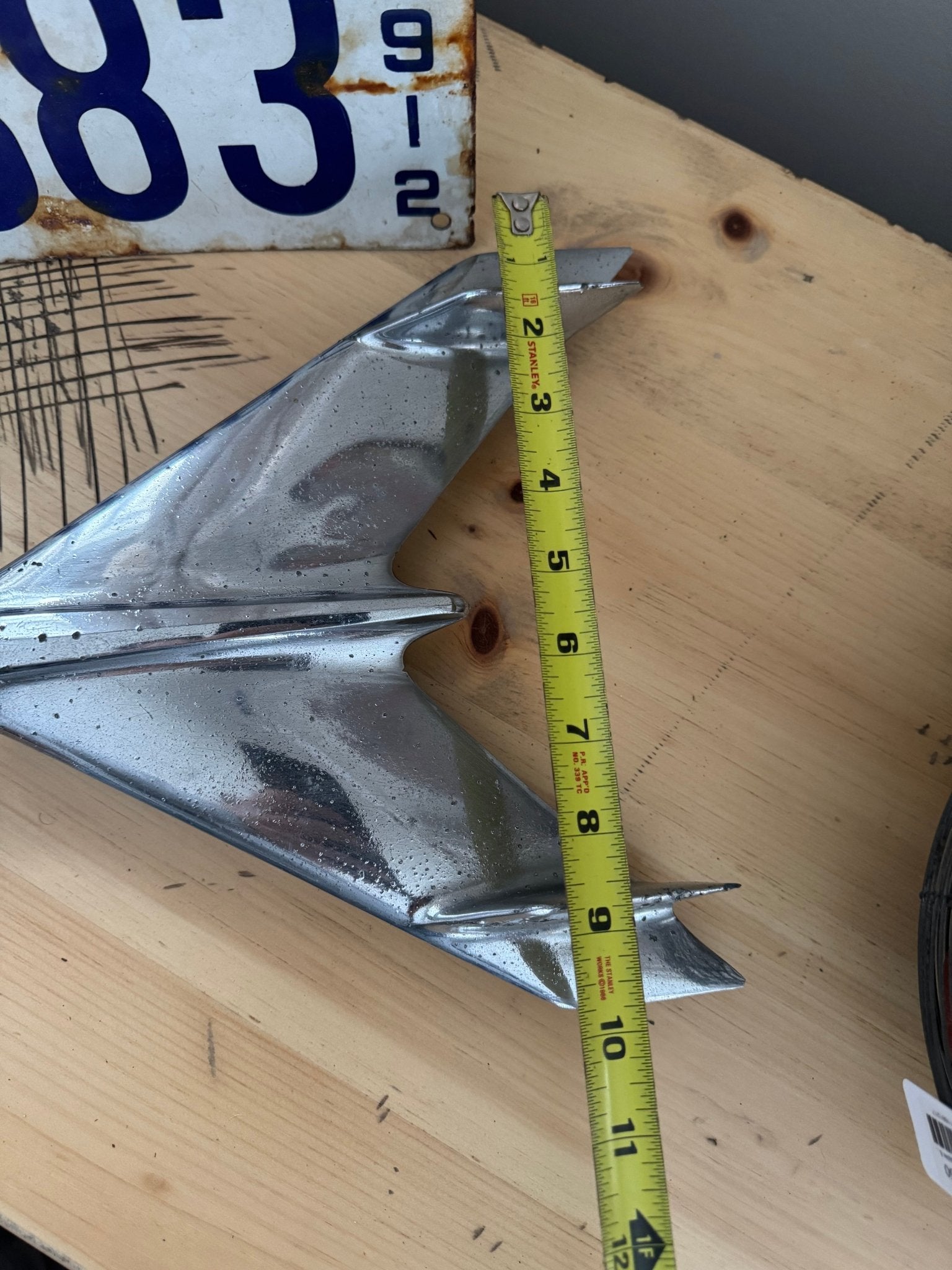 1956 Chevrolet Bel Air Jet Bird Hood Ornament OEM Chevy original 3731752C - 2 Rare – Decor by The Olde 1840