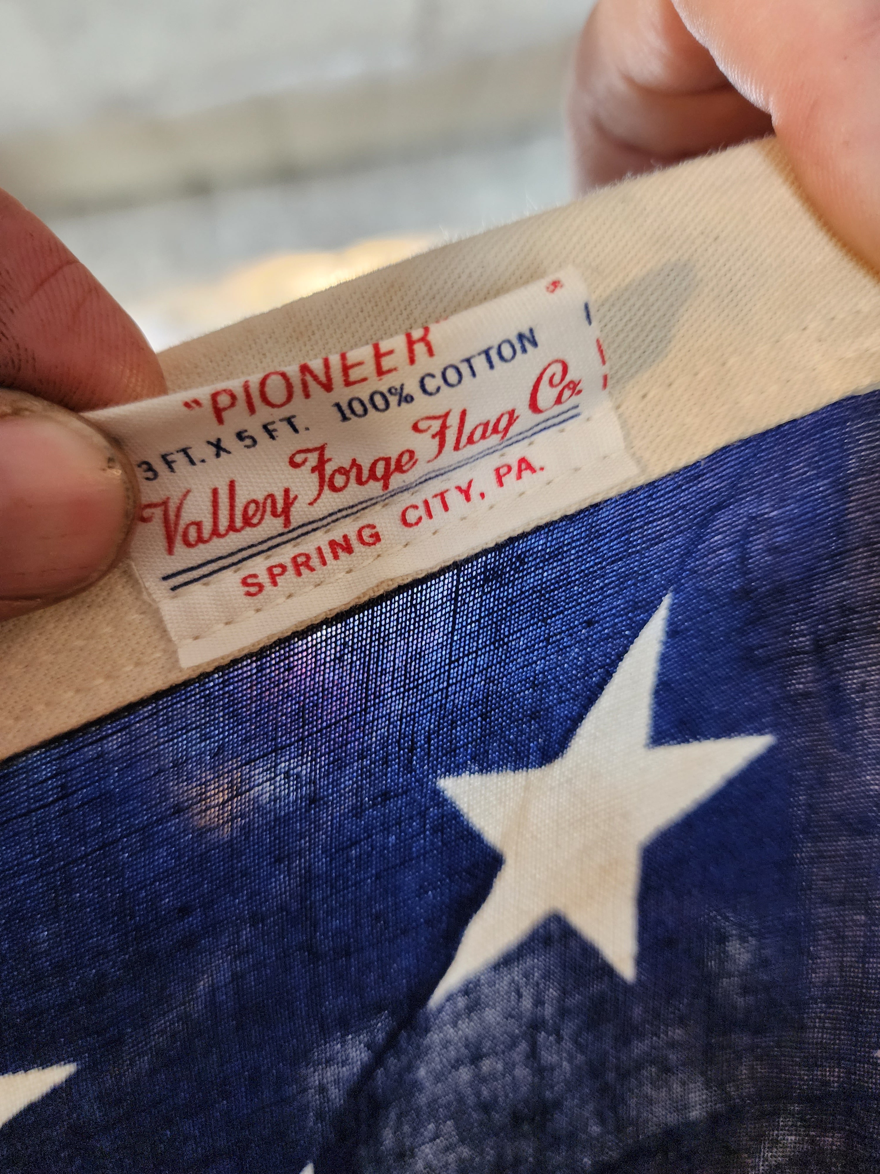 Vintage Cotton American Flag 3' x 5' – Decor by The Olde 1840