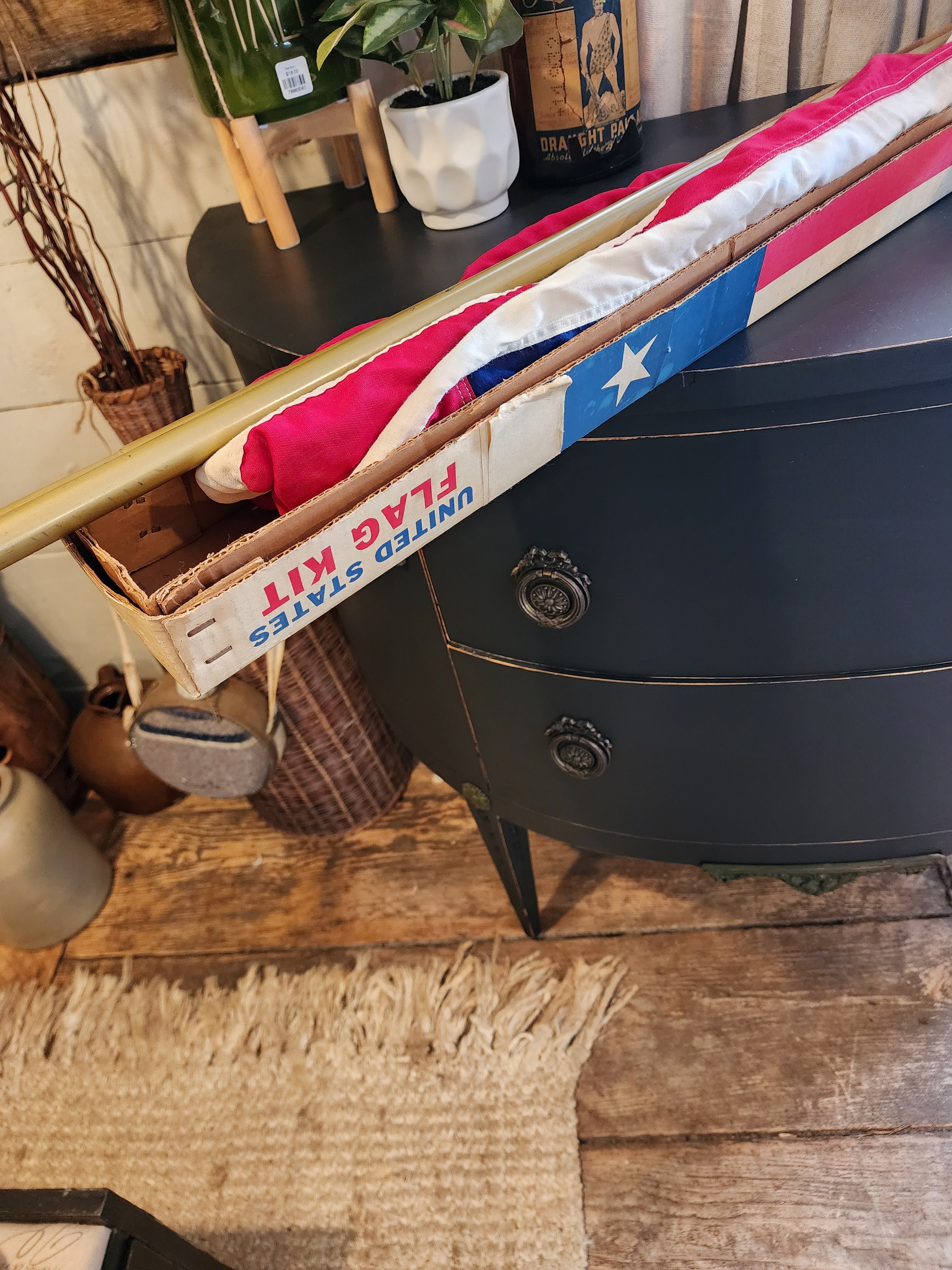 Vintage Cotton American Flag 3' x 5' – Decor by The Olde 1840