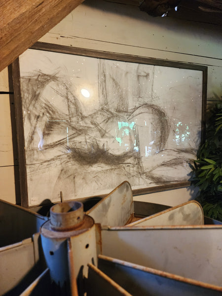 Framed Artist Chaulk Sketch
