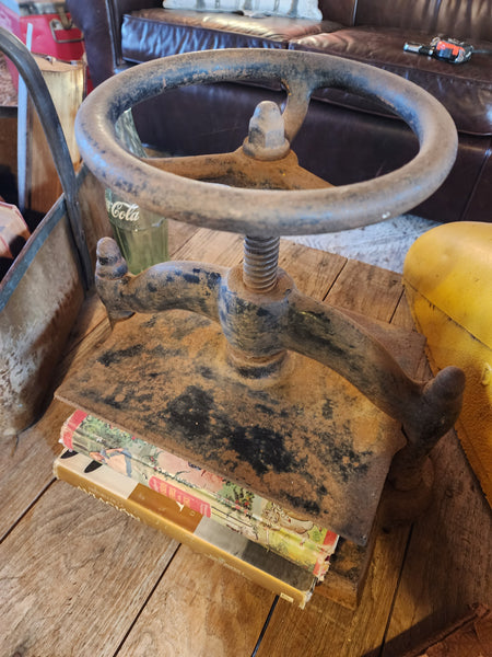 Antique Cast Iron Book Press