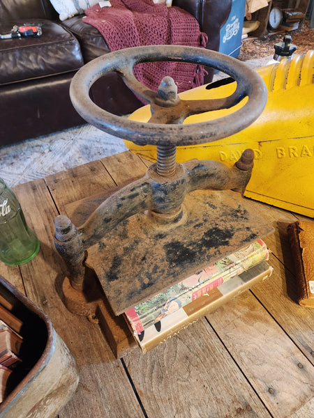Antique Cast Iron Book Press