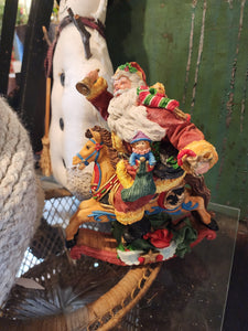 Sculptahge by Possible Dreams Santa on Horse