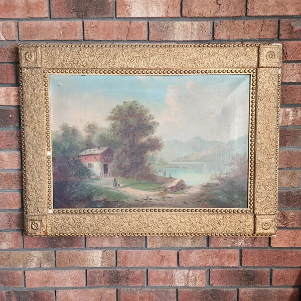 19th Century Oil on Canvas Painting