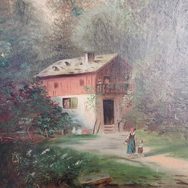 19th Century Oil on Canvas Painting
