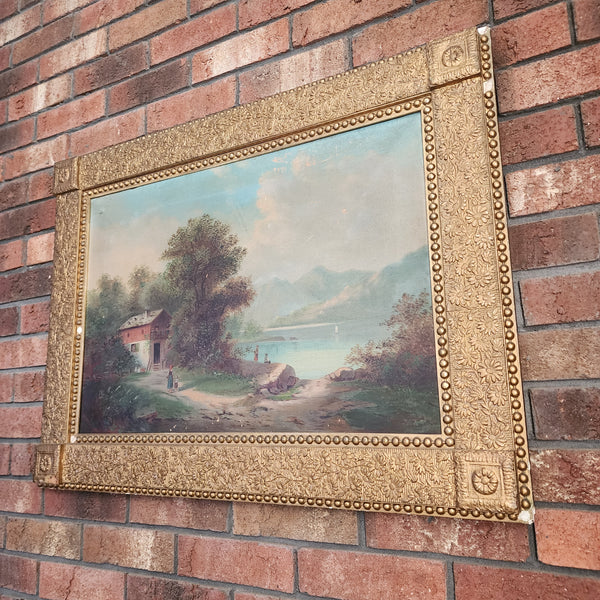 19th Century Oil on Canvas Painting