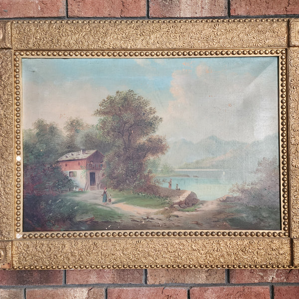 19th Century Oil on Canvas Painting