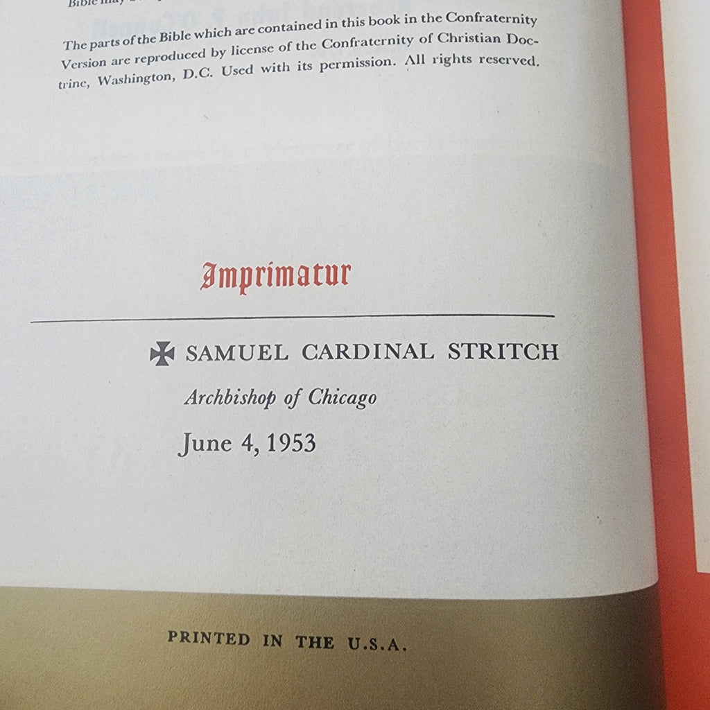 Close-up of vintage Bible copyright and publication page | The Olde 1840