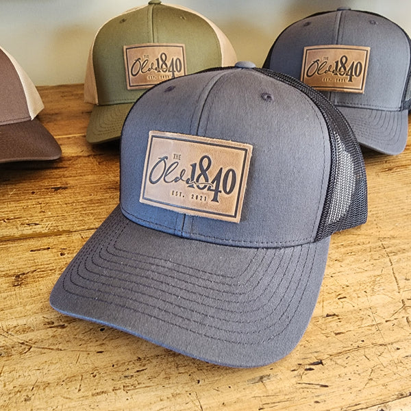 The Olde 1840 Leather-Patch Trucker Hat