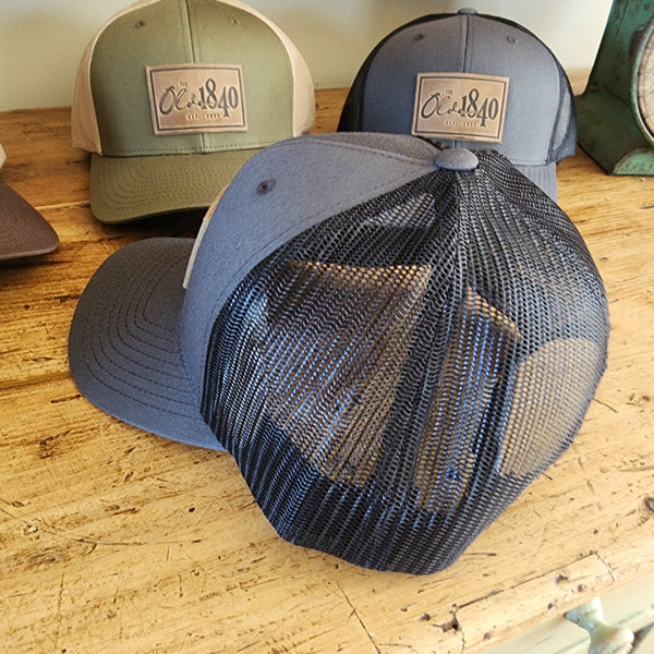 The Olde 1840 Leather-Patch Trucker Hat