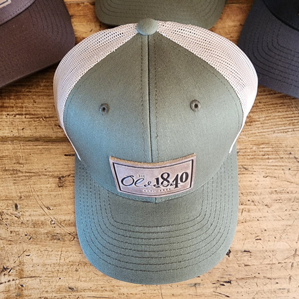 The Olde 1840 Leather-Patch Trucker Hat