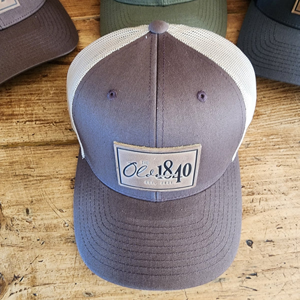 The Olde 1840 Leather-Patch Trucker Hat
