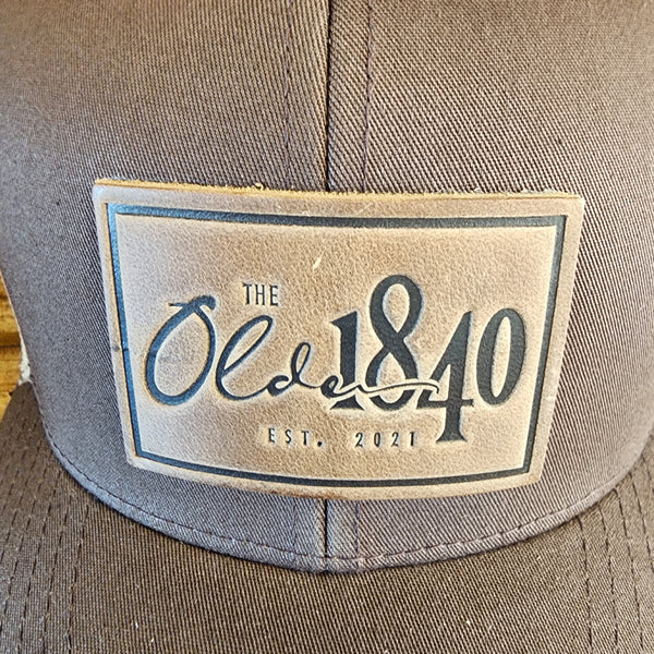 The Olde 1840 Leather-Patch Trucker Hat