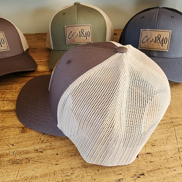 The Olde 1840 Leather-Patch Trucker Hat