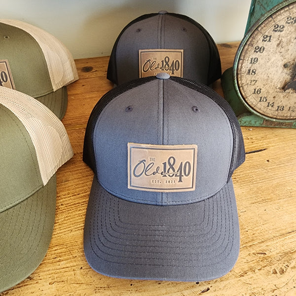 The Olde 1840 Leather-Patch Trucker Hat