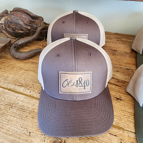 The Olde 1840 Leather-Patch Trucker Hat