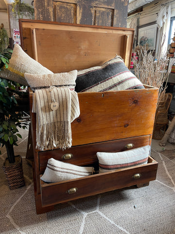 Antique Pine Blanket Chest