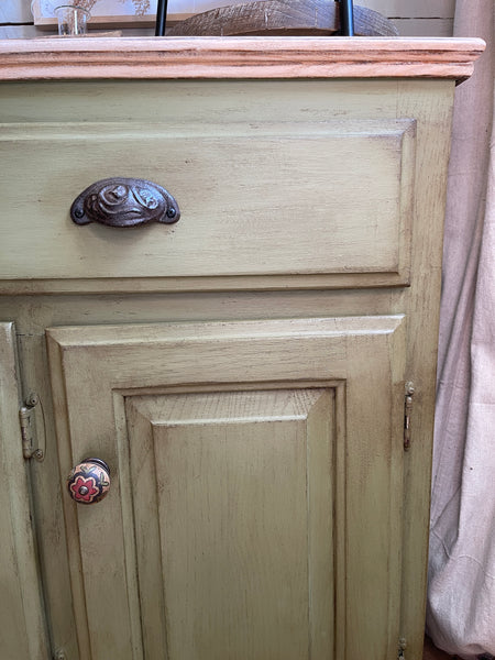 Vintage Sideboard Buffet | Sun Dried Olive