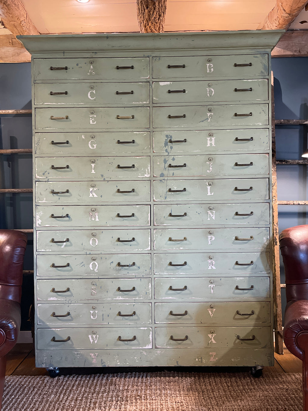 Vintage Industrial Apothecary Cabinet - Vintage 24 Drawer Chest