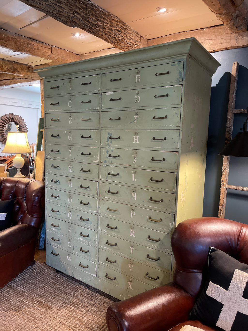 Vintage Industrial Apothecary Cabinet - Vintage 24 Drawer Chest