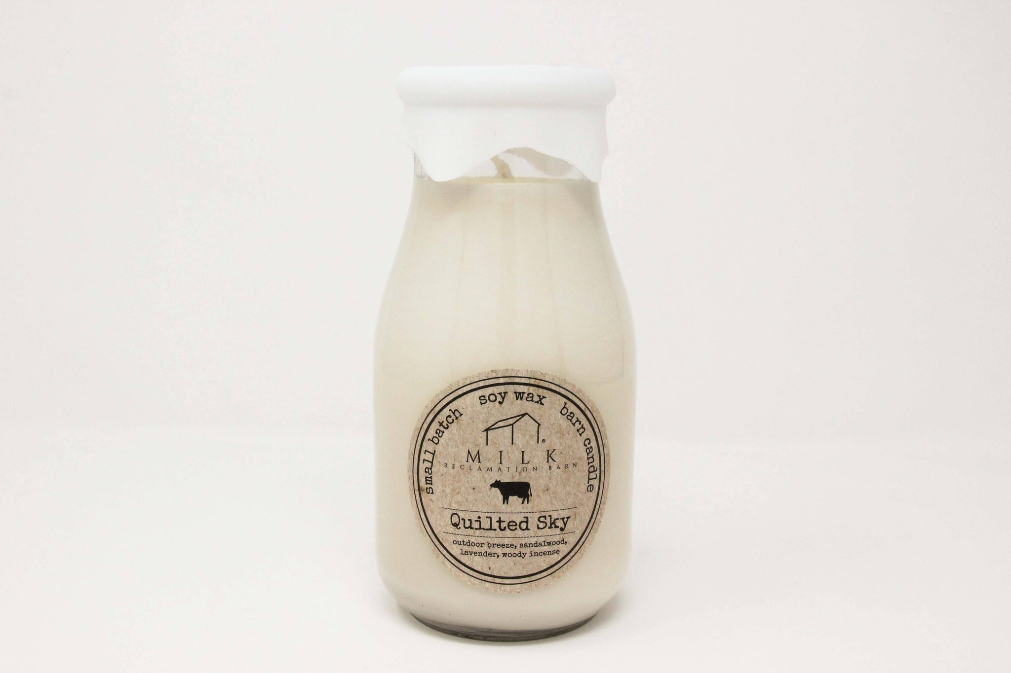 Milk Bottle Soy Candle | Quilted Sky