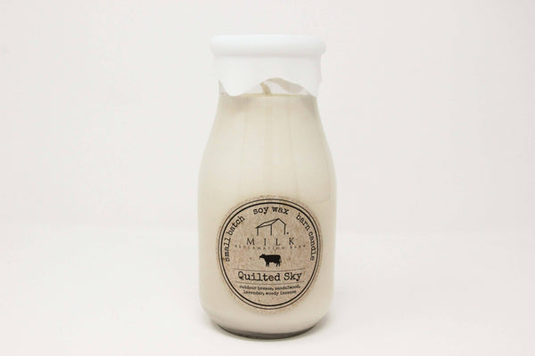 Milk Bottle Soy Candle | Quilted Sky