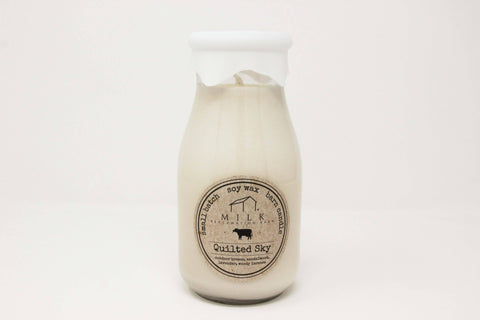Milk Bottle Soy Candle | Quilted Sky