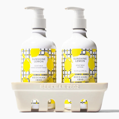 Beekman 1802 Goat Milk - Sunshine Lemon - Caddy Set