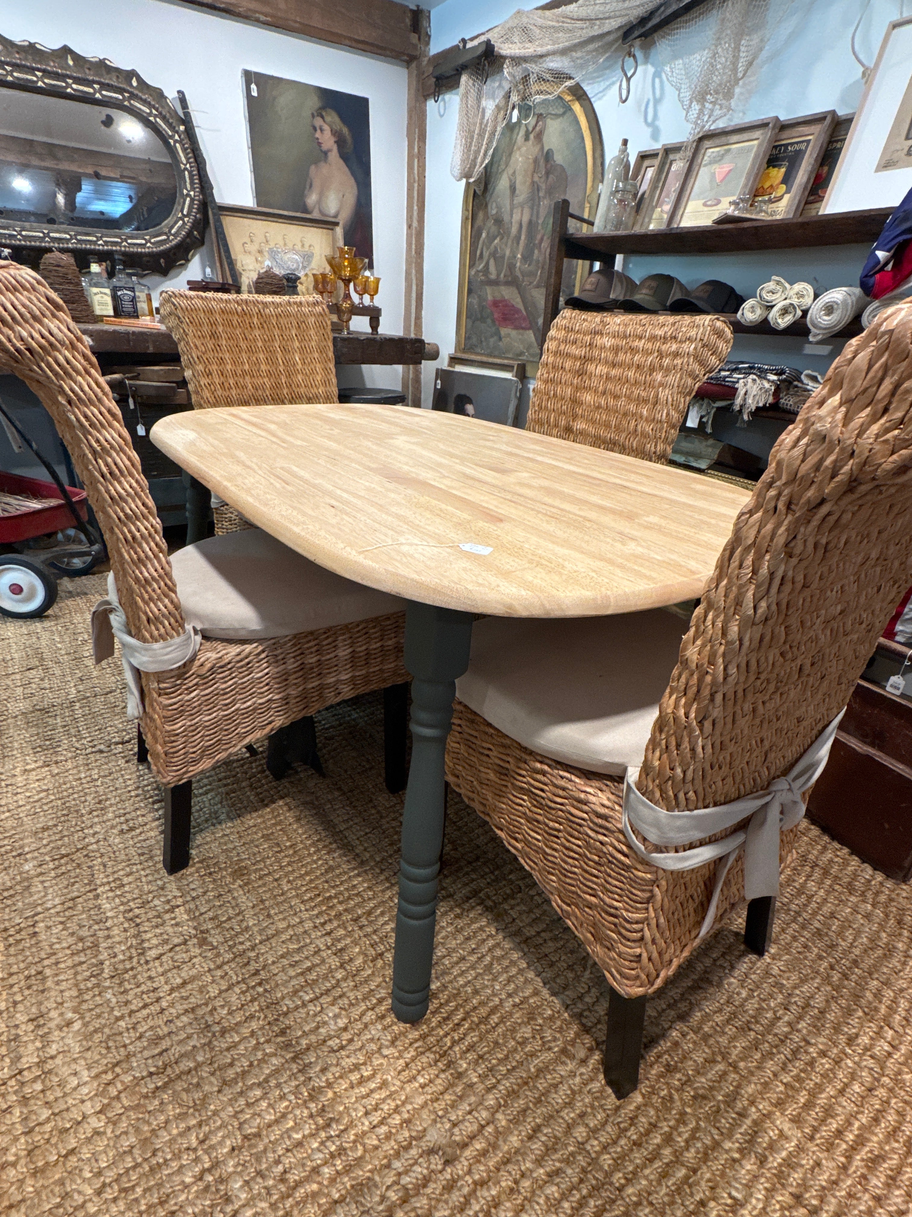 Refinished Maple Kitchen Table