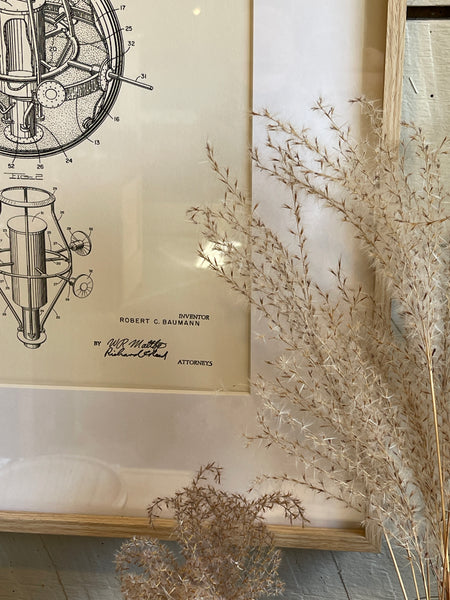 Framed NASA-Inspired Patent Art – Space Suit, Shuttle, or Satellite