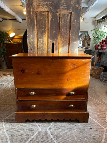 Antique Pine Blanket Chest