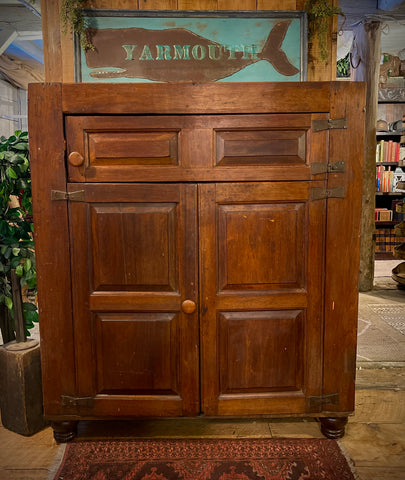 Antique New England Stepback Cupboard