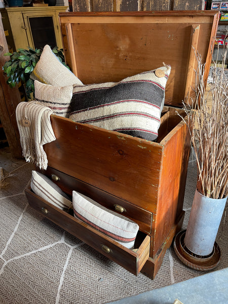 Antique Pine Blanket Chest