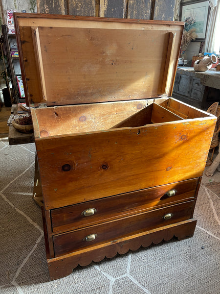 Antique Pine Blanket Chest